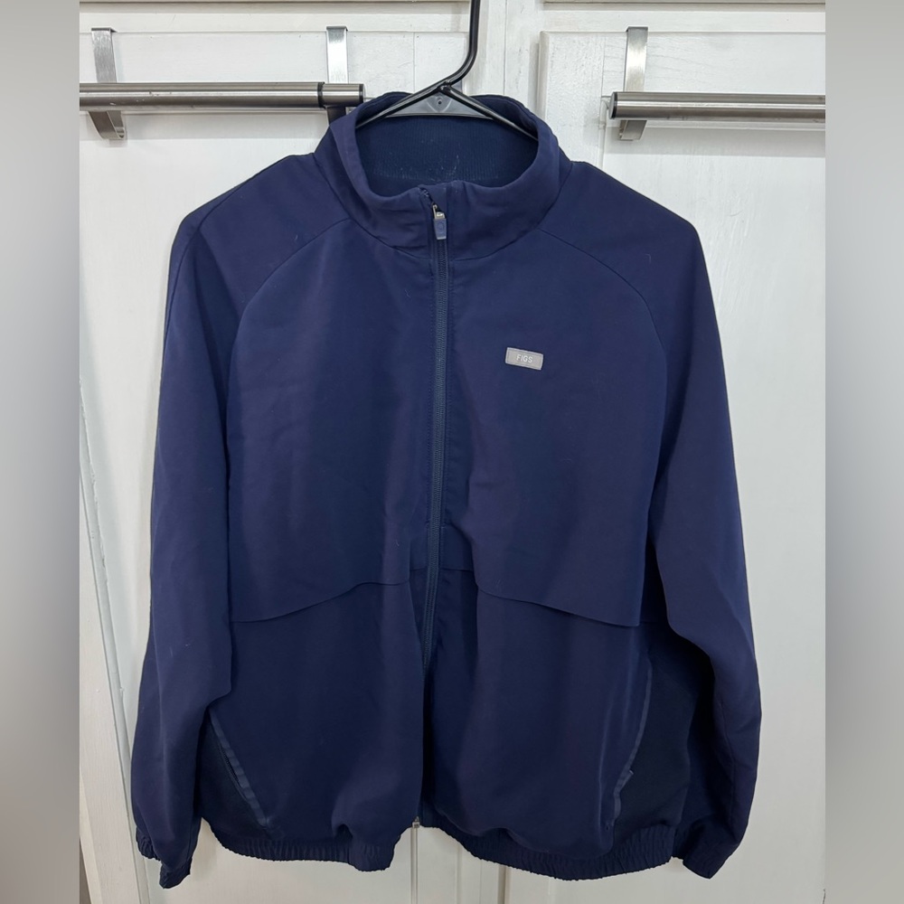 Figs Navy Sydney Scrub Jacket Xl